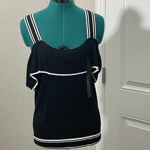 NWT Banana Republic Black Sweater Tank M